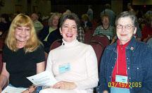  
Donna Meiner, Meg Economy and Helen Mitchum on the front row for Saturdays meeting.  Its good to have you back!