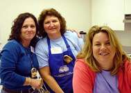Sherry Simmons, Nancy Mathis & Serenia Barnes, members of Coastal Weavers