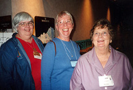 Vicky Worrell, Pat Graham and Jimmie Kent